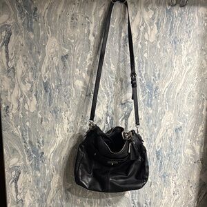 Coach Black Leather Crossbody Bag “Chelsea Turnlock”